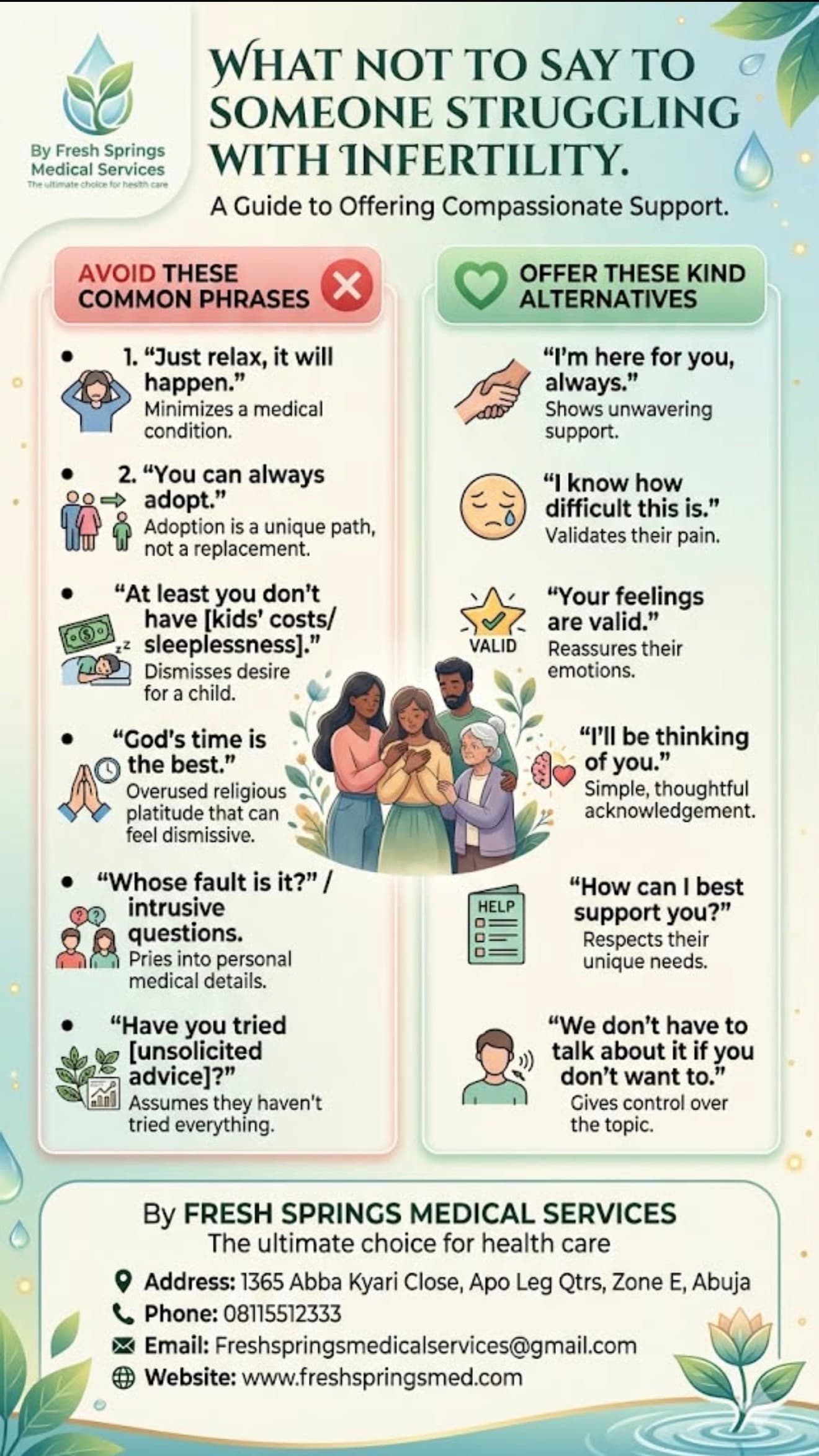 What not to say to someone struggling with infertility*