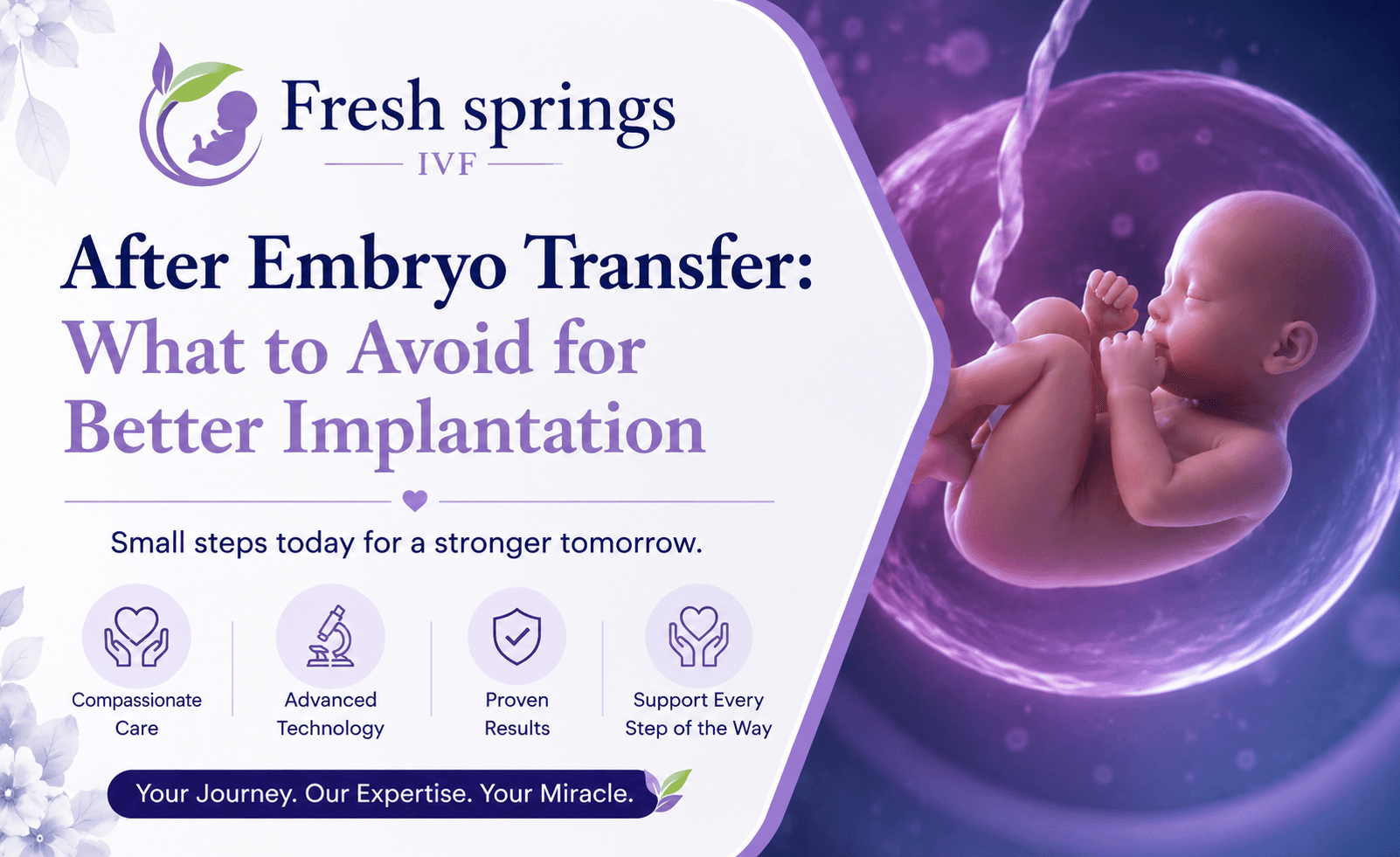Key Behaviours to avoid during the two-week wait after embryo transfer